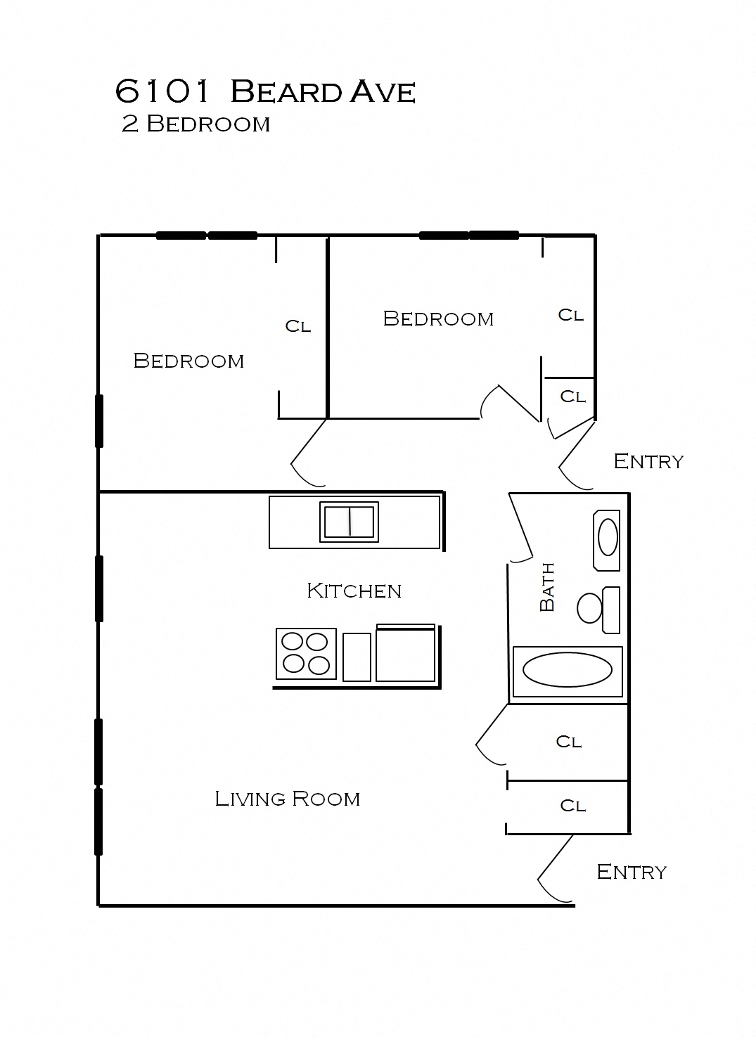 Beard Ave Apartments floorplan